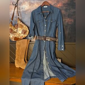Dark denim Dress.  Med